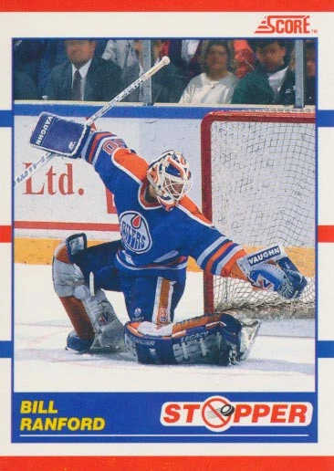 1990-91 Score Canadian #345 BILL RANFORD - Edmonton Oilers - Bild 1 von 1