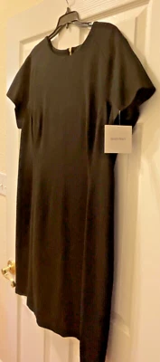 Nuevo con etiquetas Vestido Ellen Tracy Clásico Carrera Negro Espalda Cremallera Dorada Para Mujer Talla 14 W  Foto 1 de 4