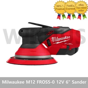Milwaukee M12 FROS50 12V 6" Random Orbital Sander Tool only Baretool Body only_ - Picture 1 of 3