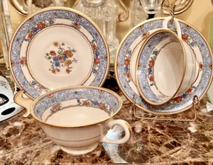 SELTENE Boulevard Coxon Belleek Fußtasse Untertasse 4 verfügbar 1925-31 Art Deco Gold - Bild 1 von 9