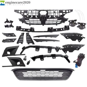 17PCS For Honda Civic Sedan 2022-2023 Grille/LED Fog Lamp/Headlight Trim/Bracket - Picture 1 of 13