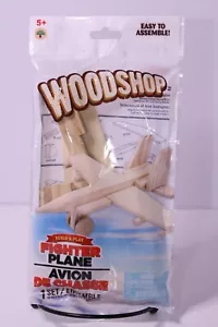 Woodshop - Fighter Plane - Build & Play - DIY Kit 2021 Brand New - Sealed - Picture 1 of 2