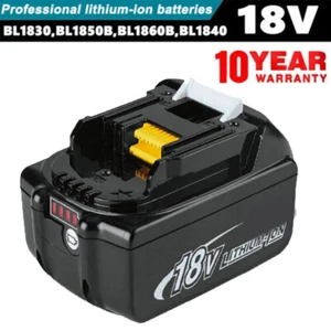 Battery For Makita BL1860B BL1850B BL1840B Genuine 18V LXT Li-Ion 5.0Ah - Picture 1 of 12