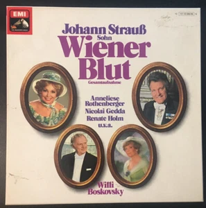 STRAUSS - Wiener Blut - Vinyl 2LP Box Set Rothenburger 1976 EMI LC 0233 EX/NM - Picture 1 of 8
