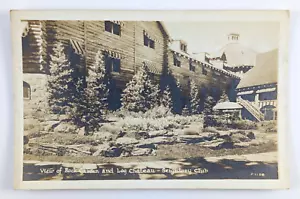 RPPC Seigniory Club Rock Garden Log Chateau Montebello Quebec Kanada 1936 - Bild 1 von 2