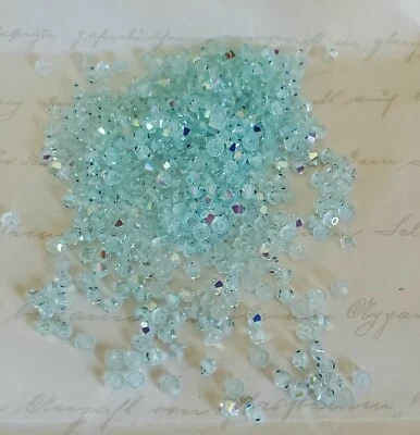 SWAROVSKI CRYSTAL Swarovski 5301 3mm bicone beads, Light Azore AB (48pcs)