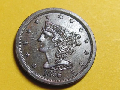 1856 HALF CENT  NICE HIGH  GRADE COIN - Image 1 of 2