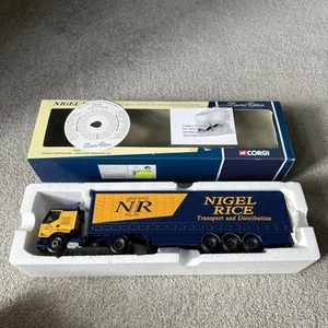 CORGI RENAULT CURTAINSIDE NIGEL RICE TRANSPORT 1/50 75605 - Picture 1 of 10