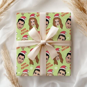 Schitt's Creek Merry Schittmas Gift Wrap, Funny Movie Xmas Wrapping Paper - Picture 1 of 5