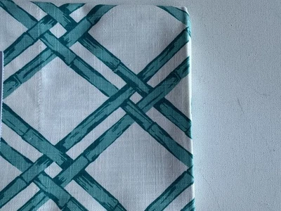 Kravet Clarke& Clarke Bhitan Jade UK  Fabric Remnant 24"x34" - Image 1 of 3