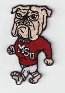 Mississippi State Team Bulldogge bestickt 3 Zoll Bügelbild/Aufnäher Patch - Bild 1 von 2