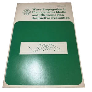 Ultrasonic Nondestructive Evaluation Wave Propagation ASME AMD 62 Softcover - Picture 1 of 9
