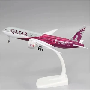 1:250 B777 Boeing Qatar Airways Con Ruedas Metal Avión Modelo Regalo - Imagen 1 de 6