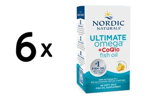 6 x Nordic Naturals Ultimate Omega + CoQ10 Fish Oil - 60 (694,42 EUR/kg) - Bild 1 von 1