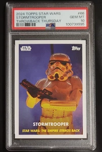 Stormtrooper 2024 Topps Throwback Thursday Star Wars #66 PSA 10 GEM MT - Picture 1 of 2