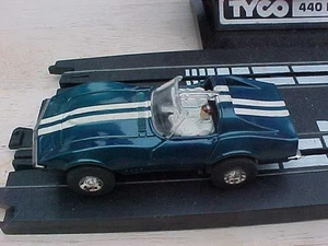 Vintage  Blue or Green ? Tyco 1968 Corvette  Ho Slot Car - Picture 1 of 1