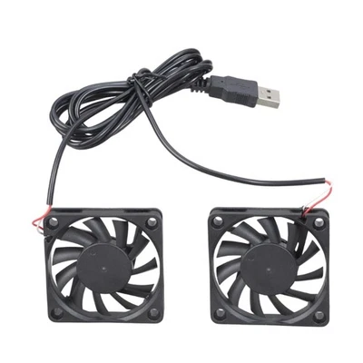 Double USB Powered 60mm Computer Cooling Fan 3000RPM Low Noise 25DBA for Printer - Image 1 of 4