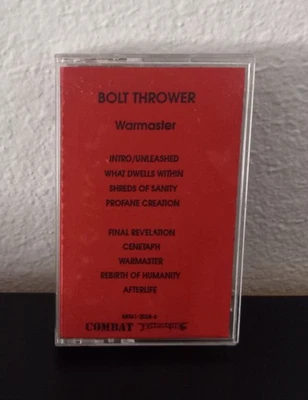 BOLT THROWER War Master Promo Cassette Tape!! Rare Original realm of chaos lp cd - Image 1 of 3