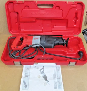 MILWAUKEE 6521-21 CORDED ORBITAL SUPER SAWZALL RECIPROCATING SAW 11 APMS wCASE - Picture 1 of 5