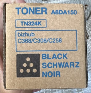 Konica Minolta TN324K Black Toner Cartridge (A8DA150) new - Picture 1 of 5