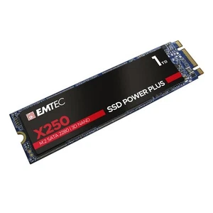 Emtec interne SSD M2 SATA x250 1TB Power Plus 3D NAND 1 Tb - Afbeelding 1 van 6