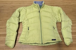 Patagonia Down Puffer Jacket Womens Medium Green Full Zip Quilted Style 84613F6 - Picture 1 of 10