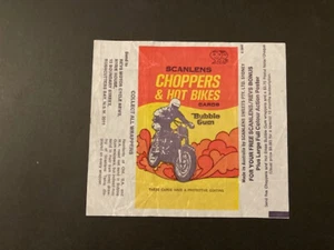 Scanlens Choppers & Hot bikes wax wrapper - Picture 1 of 2