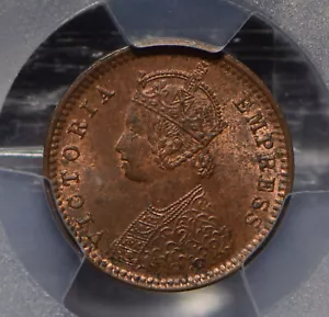 British India 1901 1/12 Anna PCGS MS63RB SW-6.672 PC0658 combine shipping - Picture 1 of 3