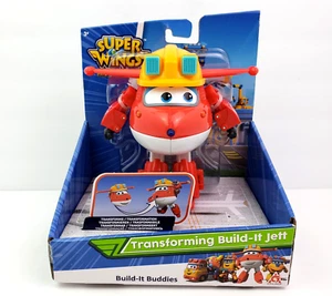 Super Wings Mission Teams Transforming Build it Jett 5" juguete avión para niños - Imagen 1 de 5