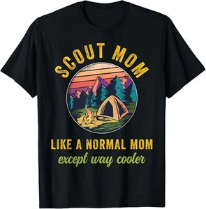 Scout Mom Scouting Troop Leader Boys Girls Camping Lovers T-Shirt Hoodie - Picture 1 of 6