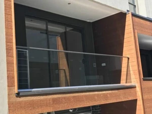 Ganzglasgeländer Balkon Modul Handlauf Terrasse Brüstung (Ohne Glas) - Bild 1 von 12