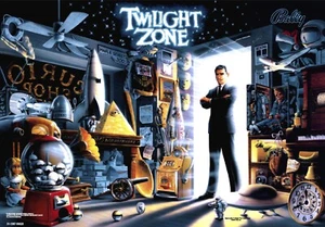 Bally Twilight Zone Flipper Translite - Bild 1 von 1