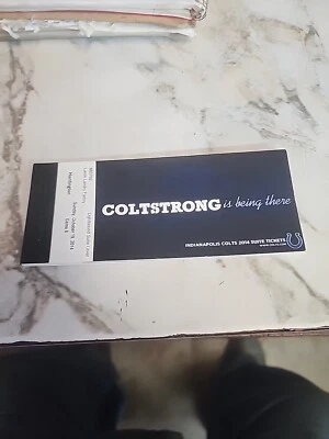 NFL Player LaRon Landry 8 INDIANAPOLIS COLTS SUITE Tickets booklet 2014 - Image 1 of 4