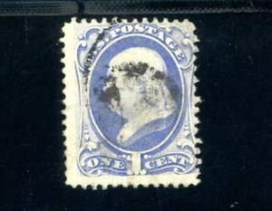 USAstamps Used FVF US 1870 Bank Note Issue Franklin Scott 134 Split Grill Var - Picture 1 of 2