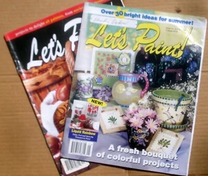 Let's Paint Magazine Lot of 2 w/ Patterns Summer 2000 / Fall 2001 - Bild 1 von 5