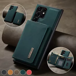 For Samsung Galaxy S23 Ultra S22 Plus S21 S20 FE Magnetic Detachable Wallet Case - Picture 1 of 14