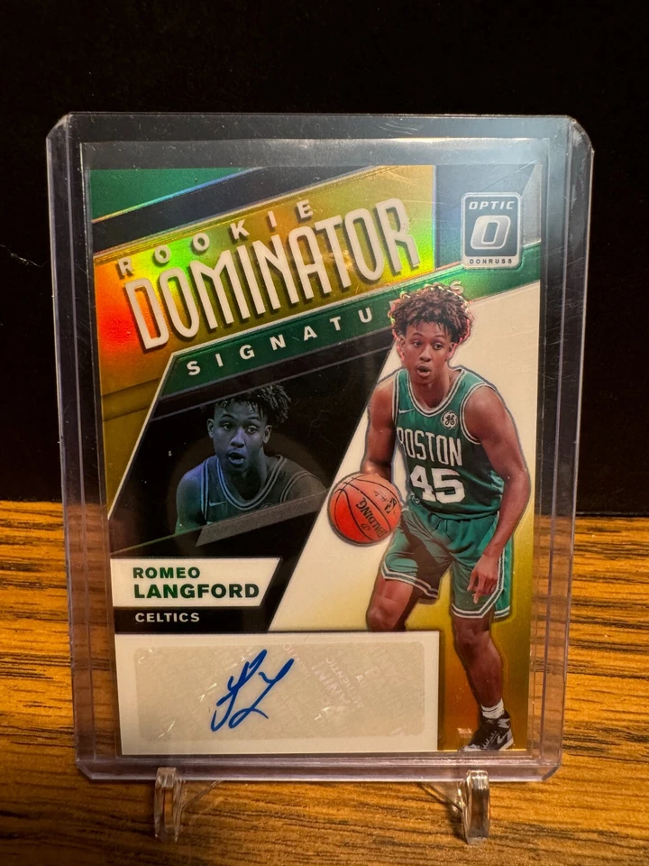 2019-20 Panini Romeo Langford Optic Rookie Dominator Signature Auto GOLD 01/10 - Image 1 of 2