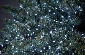 Homebase Decoration 1000 LED Timer Compact Tree Lights - Bright White Brand New - Picture 1 of 3
