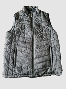 Heat Men’s Lightweight Down Alternative Vest Black Size Large Front Zip  - Picture 1 of 14