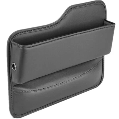 Left Side Car Seat Gap Filler Organizer Storage Box PU Leather Pocket Accessory - Image 1 of 4