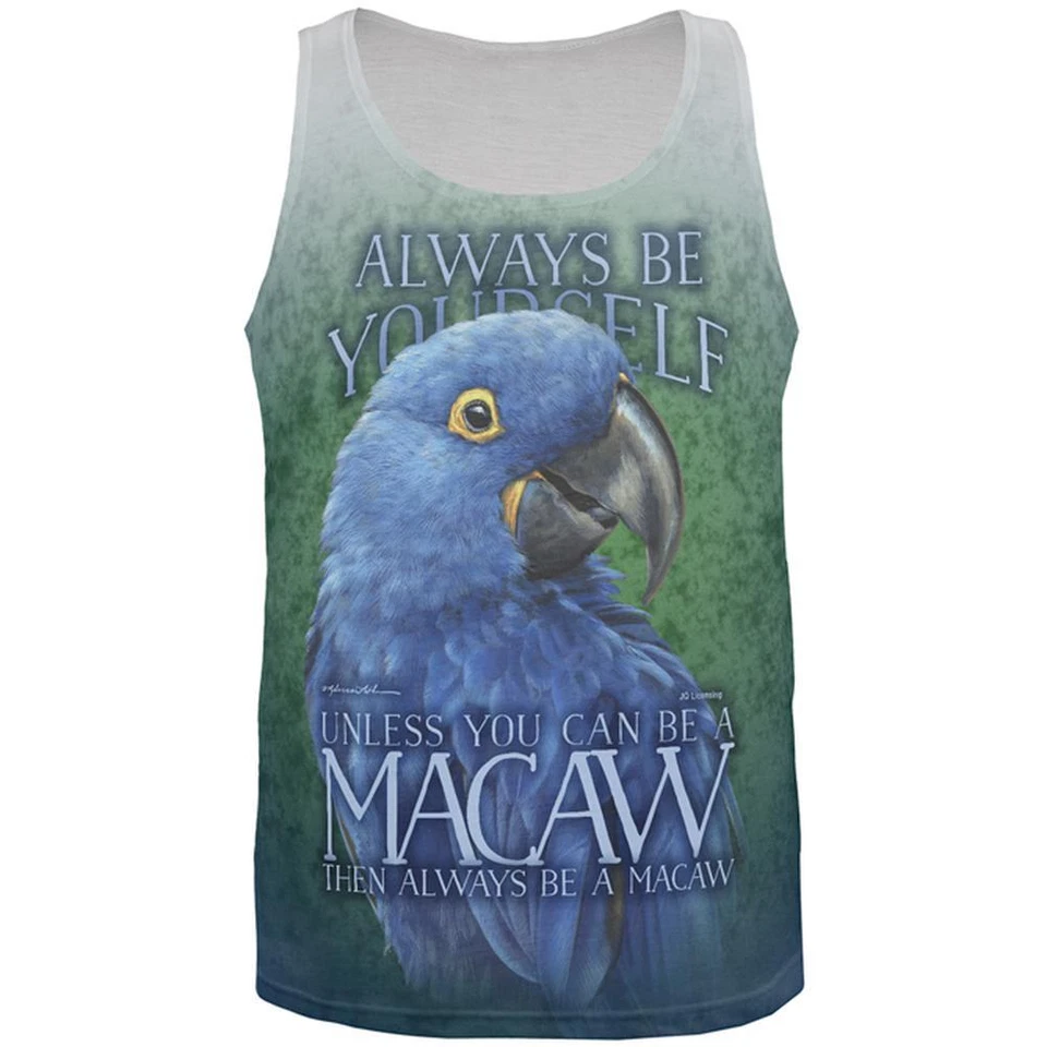 Always Be Yourself Unless Blue Hyacinth All Over Mens Tank Top - Image 1 of 1