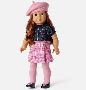 NUOVA bambola American Girl Truly Me World Traveler in FRANCIA nuova con scatola rosa Eiffel tweed - Foto 1 di 7