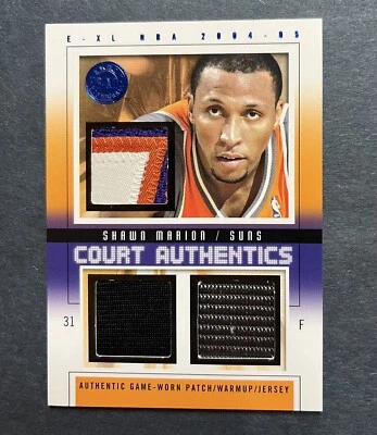 2004-05 E-XL Court Authentics Patch/Warm-up/Jersey /8 Shawn Marion #CA-SM2 - Image 1 of 4