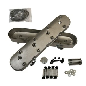 Chevy LS1 LS6 Cubiertas de válvulas de aluminio fundido con montajes de bobina LS2 LS7 LS3 satinado - Imagen 1 de 5