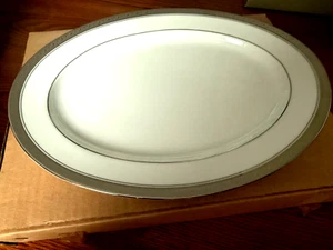 Noritake Crestwood Platin Oval Platte 14" ~neu~ - Bild 1 von 3