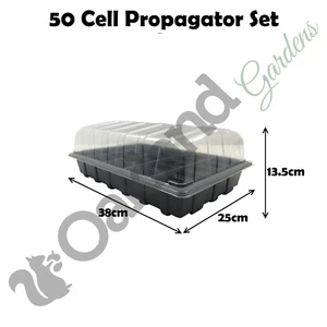 50 Cell Propagator Full Size Seed Gravel Trays With Lids Cell Pack Inserts - Picture 1 of 4