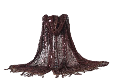 Fashion Round Sequin Scarf spangled scarf fashion beautiful unique glitter multi - Image 1 of 4