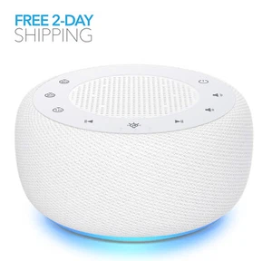 Sound Machine White Noise Rain Ocean Soothing Sounds Therapy Relax Sleep Music - Picture 1 of 16
