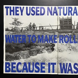 Rolling Rock Beer 1992 Vtg Print Ad 19.5"x12.5" natural spring water was free - Picture 1 of 5