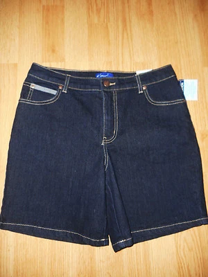 NUEVO CON ETIQUETAS KIM ROGERS BELK MUJER 6 (LA CINTURA ES 32) PANTALONES CORTOS VAQUEROS ELÁSTICOS DE FÁCIL AJUSTE Foto 1 de 3